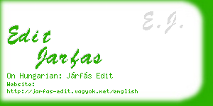 edit jarfas business card